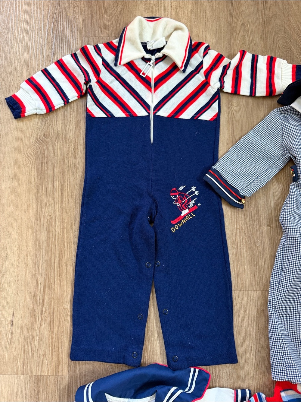 1970s Vintage Baby Toddler Boy Outfits Rompers Sailor Pilot Size 12-18 months - Picture 5 of 10